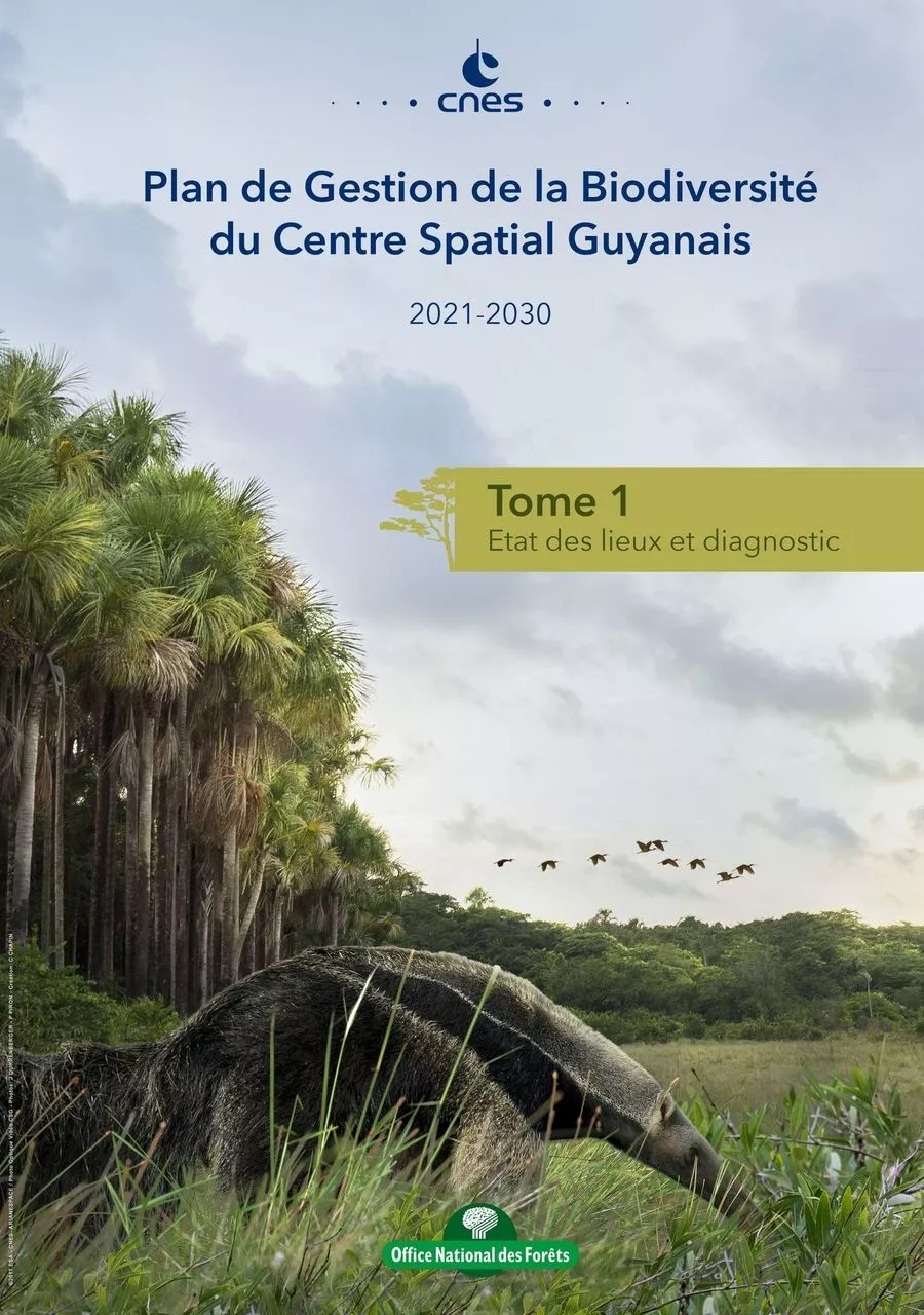 Page de couverture du plan de Gestion de la Biodiversité du CSG.