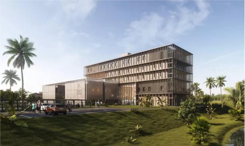 Vue d’artiste du futur Centre de contrôle opérationnel