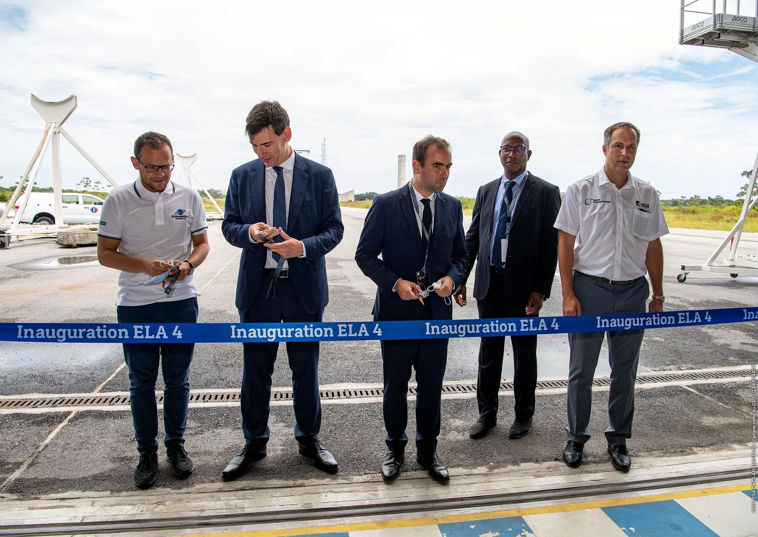 Inauguration du nouveau pas de tir d'Ariane 6.