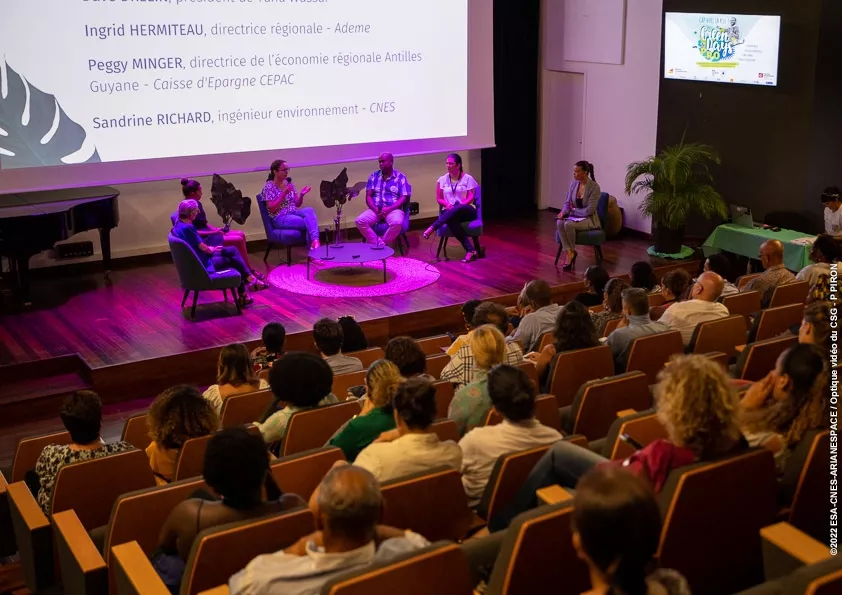 Conférence Green days pro en Guyane, en 2022.