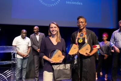 Les heureuses gagnantes du concours "Ma thèse en 180 secondes"; édition 2022.