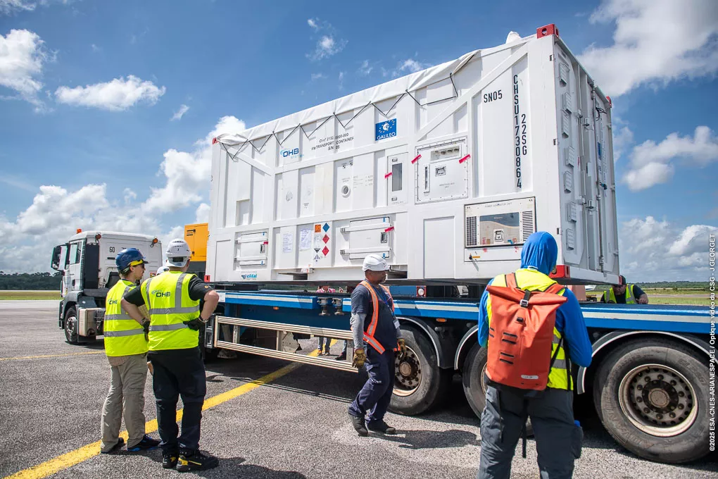Arrivée Galileo L14 en Guyane 