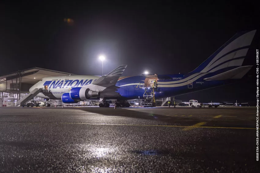 Arrivée premier lot Amazon Leo en Guyane 