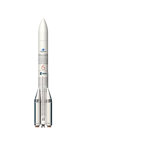 Infographie lanceur Ariane 6 vertical version 2026