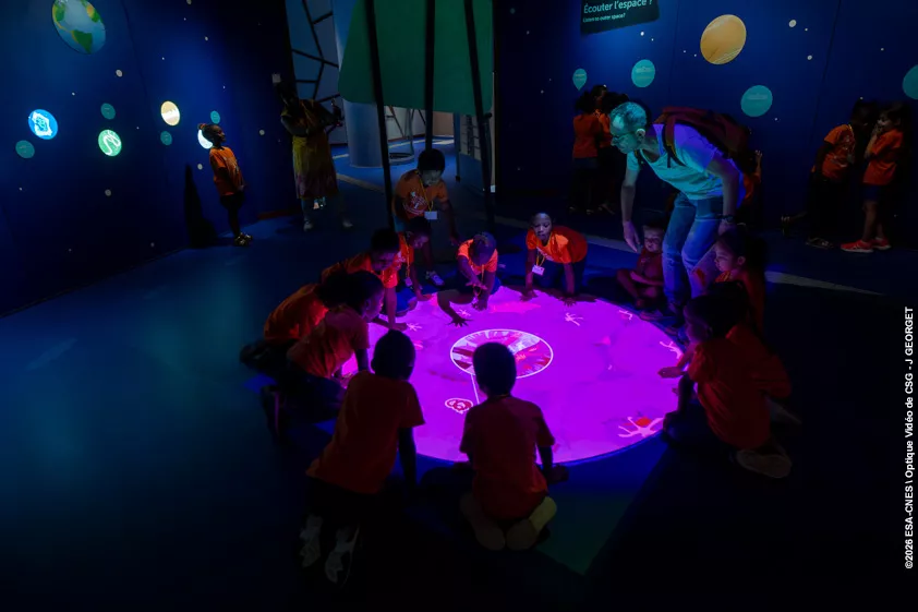 Ptits inges et astronautesà Guyaspace Expérience
