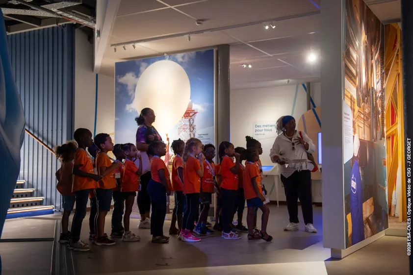 Ptits inges et astronautesà Guyaspace Expérience