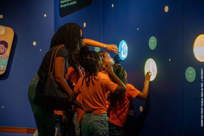 Ptits inges et astronautesà Guyaspace Expérience