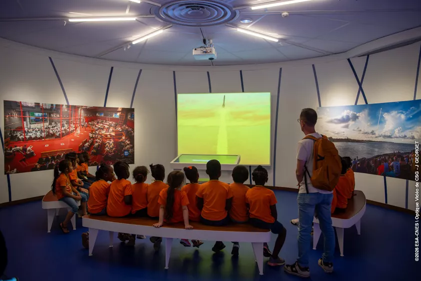 Ptits inges et astronautesà Guyaspace Expérience